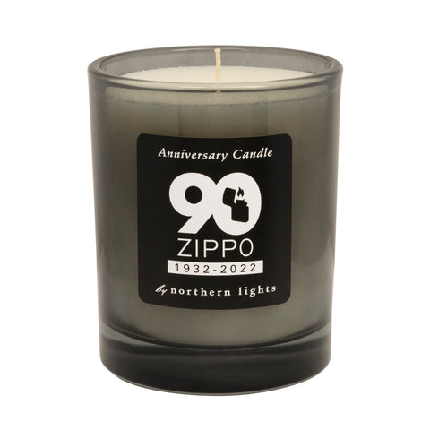 Front shot of ˫ 90th Anniversary Water Chestnut Candle without its wick lit.